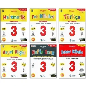 Üçgen Yayıncılık 3. Sınıf Yeni Nesil İlkokull Seti – Tam Set (Türkçe-Matematik-Fen-Hayat-Sınav Kitabı-Hafta Sonu)