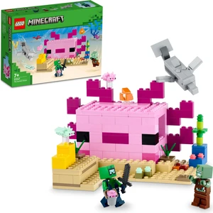 LEGO® Minecraft™ Aksolotl Evi 21247 - 7 Yaş ve Üzeri Çocuklar Için Su Altı Maceraları Içeren Yaratıcı Oyuncak Yapım Seti (242 Parça)