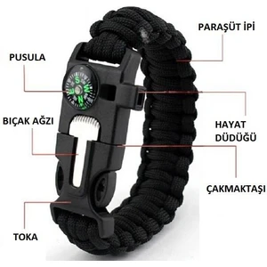 Survival Kamp Bileklik  Düdük Çok Amaçlı