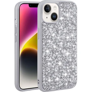 Apple iPhone 14 Plus Kılıf Parlak Taşlı Tasarım Voyolinea Kapak