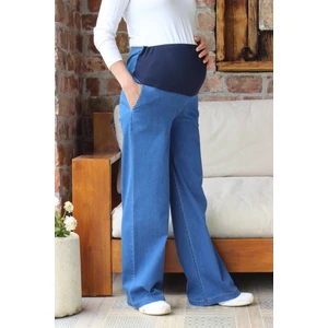 Hamile Geniş Paça Kot Pantolon