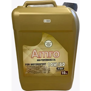 Amro Motosport Tam Sentetik 10W60 10 Litre Motor Yağı ( Üretim Yılı: 2023 )