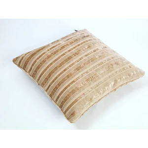 Jwk Home Bej Şönil Çizgili Kırlent Kılıfı (45X45)