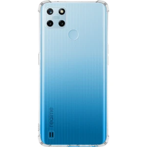 Realme C25Y Kapak Kamera Korumalı Antishock Köşe Korumalı Şeffaf Silikon Kılıf