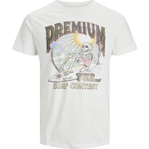 Jack & Jones Jprbluvıntage Tee Tg Beyaz Erkek T-Shirt 12239252-Cloud