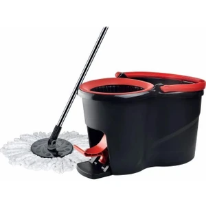 Pedallı Vileda Temizlik Seti Pedallı Kova Sap Mafsallı Kapak Mikrofiber Mop Set