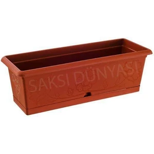 Balkon Saksısı Toprak Görünümlü 72X20X16H