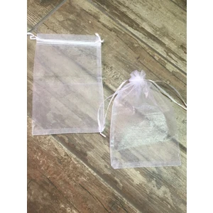 Sermet Süs Dünyası 25 Adet (15 x 24CM) Tül Kese Hediyelik Mutfak Havlusu Veya Yazma Için Tül Kese (25 Adet 15X24 Cm)