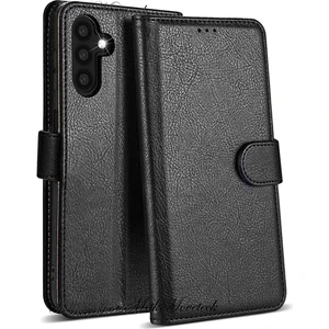 M.TK Moveteck Samsung Galaxy A24 Uyumlu Kılıf Kamera Korumalı 360 Tam Kaplar Deri Cüzdan Kapak Standlı Kartvizit Bölmeli