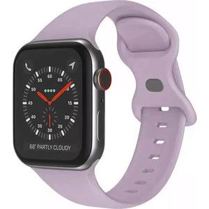 Apple Watch 1, 2, 3, 4, 5, 6, 7, 8, Se Silikon Kordon Kayış - S-M Beden 38/40/41MM - Lavanta