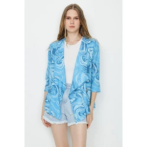 Select Moda Kadın Asimetrik Kesim Ince Ceket