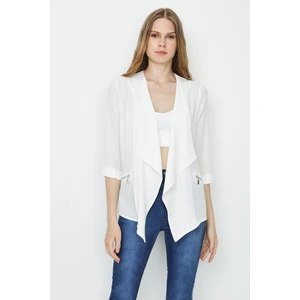 Select Moda Kadın Asimetrik Kesim Ince Ceket