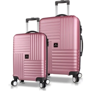 My Valice Puzzle Abs 2'li Valiz Seti (Kabin ve Orta) Rose Gold