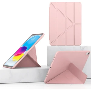 Galaxy Tab S6 Lite P610 Kılıf Tri Folding Kalem Bölmeli Standlı Kılıf
