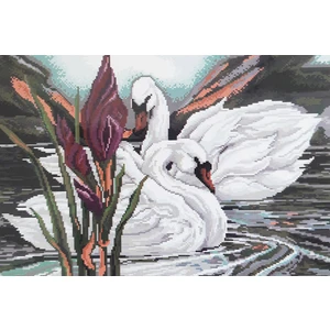 Goblen Etamin Işleme Seti 40X50 cm Kuğu Deseni