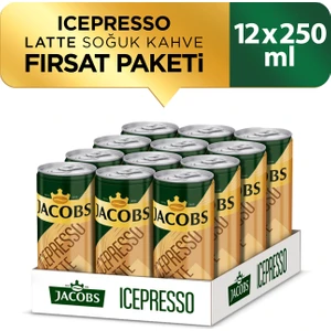 Icepresso Latte Soğuk Kahve 250 ml x 12
