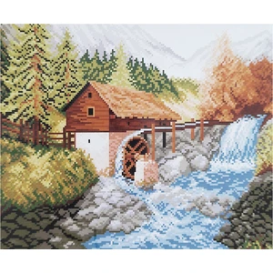 Goblen Etamin Işleme Seti 40X50 cm Değirmen Deseni