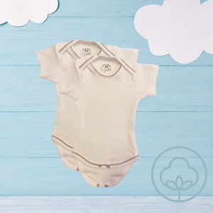 Betül Bebek 2li Çıtçıtlı Organik Pamuk Zıbın