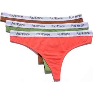 Paul Kenzie 3'lü Kadın String Külot Vintage Collection - Nostalgic