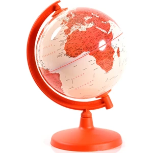 Işıksız Turuncu Dünya Küre ( Yerküre )  26 cm