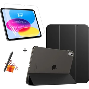 iPad 10. Nesil 11. Nesil A16 2022 - 2025 10.9" Tablet Kılıfı Smart Standlı- Ekran Koruyucu Nano Esnek - Kalem Hediyeli Set