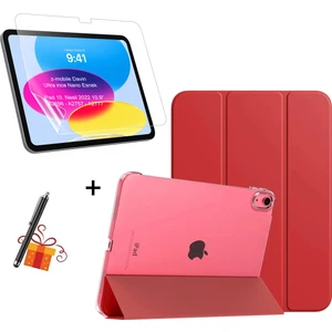 iPad 10. Nesil 11. Nesil A16 2022 - 2025 10.9" Tablet Kılıfı Smart Standlı- Ekran Koruyucu Nano Esnek - Kalem Hediyeli Set