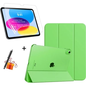 iPad 10. Nesil 11. Nesil A16 2022 - 2025 10.9" Tablet Kılıfı Smart Standlı- Ekran Koruyucu Nano Esnek - Kalem Hediyeli Set