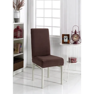 Nera Home 6li Heytgah Likra Kumaşlı Sandalye Örtüsü ,yıkanabilir Sandalye Kılıfı 6 Adet K.kahve