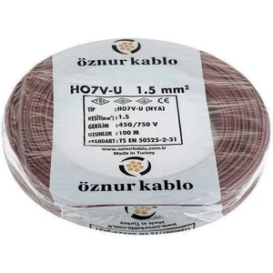 Nya Kablo Öznur 1,5 Luk Kahve Rengi 100 Metre
