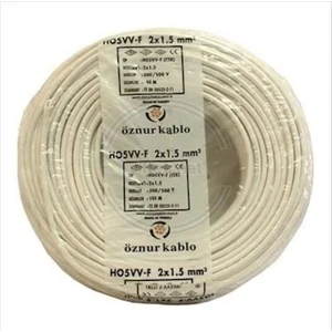 Ttr Kablo 2x1.5 Öznur Beyaz 100 Metre
