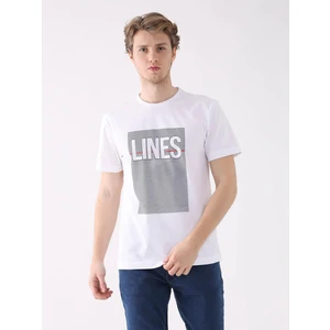 Beyaz Erkek Regular Fit O Yaka Tshirt