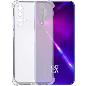 Kzy Huawei Nova 5t  ile Uyumlu Kapak Kamera Korumalı Antişok Airbag Köşe Korumalı Silikon Şeffaf Kılıf