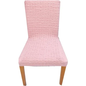 Nera Home Sandalye Kılıfı Bürümcük Pembe