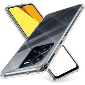 Kzy Vivo Y35 Kapak Kamera Korumalı Airbag Antishock Köşe Korumalı Şeffaf Silikon Kılıf