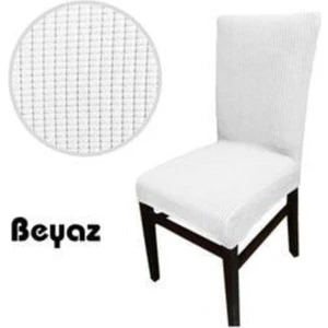 Nera Home Bambu Sandalye Örtüsü Beyaz 1 Adet