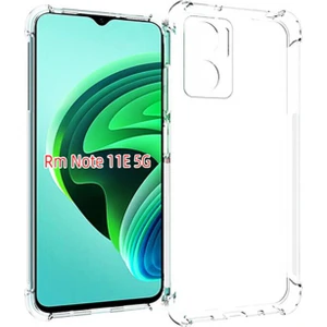 Xiaomi Redmi Note 11E Kapak Kamera Korumalı Airbag Antishock Köşe Korumalı Şeffaf Silikon Kılıf