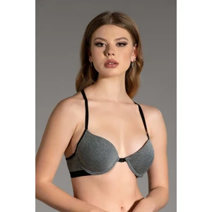 Destekli Önden Klipsli Sporcu Sütyen C18155 Gri Melanj