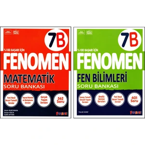 Fenomen Yayıncılık Fenomen 7. Sınıf Matematik (B)+Fen Bilimleri (B) Kitabı 2 Kitap