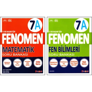 Fenomen Yayıncılık Fenomen 7. Sınıf Matematik (A)+Fen Bilimleri (A) Kitabı 2 Kitap