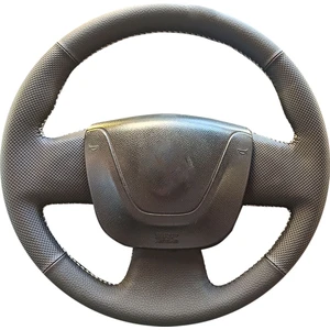 Detay Deri Direksiyon Renault Master 2012  -Spor Desen Direksiyon Kılıfı Siyah Dikiş