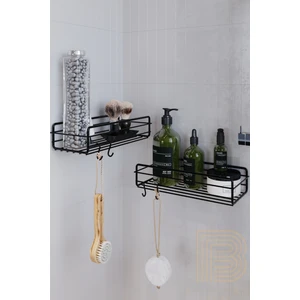 Boz Concept Home 2 Adet Süper Yapışkanlı Kancalı Banyo Düzenleyici Banyo Aksesuar Şampuanlık