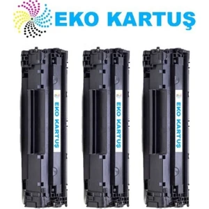 Eko Kartuş Hp CF283A / 83A Ekonomik Avantajlı 3’lü Paket