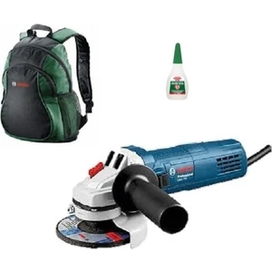 Gws 750-115 Spiral Avuç Taşlama 750 W + Sırt Çantası + Yapıştırıcı Seti