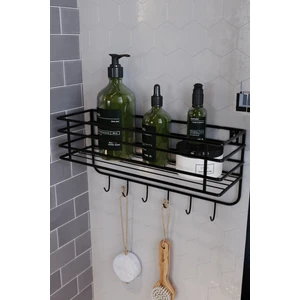 Boz Concept Home 6 Kancalı Süper Lüks Banyo Düzenleyici,banyo Aksesuar Şampuanlık Banyo Rafı