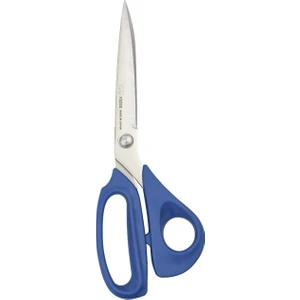 V5250 Kılıflı Mavi Plastik Saplı Kumaş Kesim Makası 25 cm