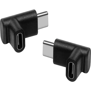 BK Teknoloji 90 Derece Dirsek Aşağı ve Yukarı Açılı USB C Type-C Erkek - Dişi Adaptör