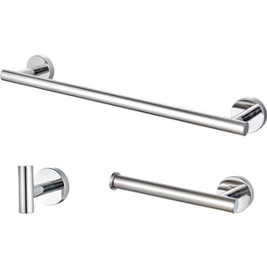 3x Paslanmaz Çelik Banyo Donanım Banyo Aksesuarları Havlu Bar Hook (Yurt Dışından)