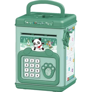 Kids Piggy Bank Otomatik Kaydırma Nakit Oyuncak Piggy Bank Kızlar Çocuklar Yeşil (Yurt Dışından)