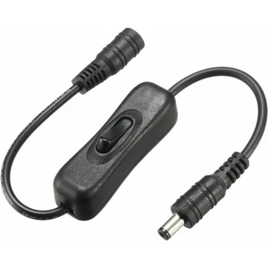 BK Teknoloji Açma Kapama Anahtarlı Dc 5.5x2.1 mm Dişi-Erkek Güç Kablosu