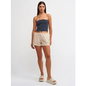 70975 Beli Lastikli Şort-Açık Bej